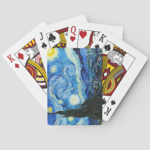 Baralho Vincent Van Gogh Starry Night Art Tocando Cartões