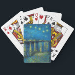 Baralho Vincent Van Gogh Starry Night Over the Rhone<br><div class="desc">A obra-prima Van Gogh Starry Night - Uma pintura de Vincent Van Gogh,  Starry Night Over the Rhone,  mostra uma noite cheia de estrelas,  e uma ponte. Pintado em Arles France à noite,  pintado em 1888.</div>