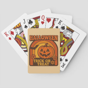 Baralho Vintage 1970s Trick or Tratat Halloween