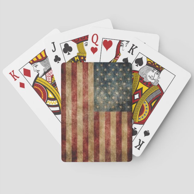 Baralho Vintage American Flag (Verso)