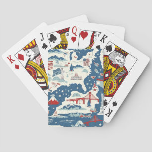 Baralho Vintage American Landmark Pattern (2)