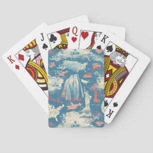 Baralho Vintage American Landmark Pattern (3)