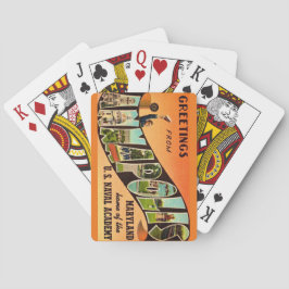 Baralho Vintage Annapolis MD Saudando Placas