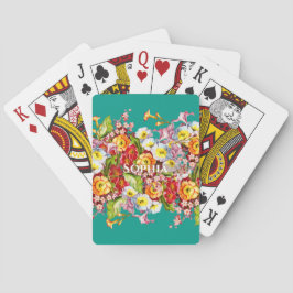 Baralho Vintage Art Floral Pattern Spring Flowers Primrose