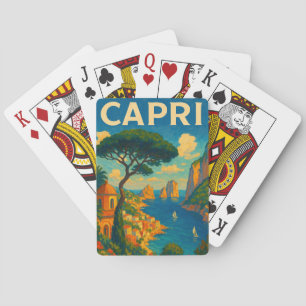 Baralho Vintage Capri Itália Viagem