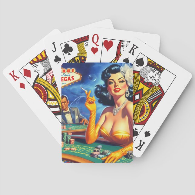 Baralho Vintage Casino Woman (Verso)