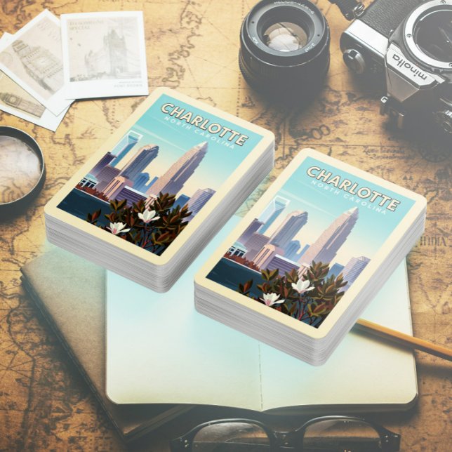 Baralho Vintage Charlotte Carolina do Norte (Criador carregado)