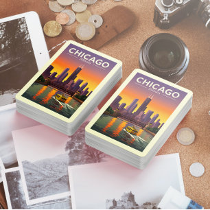 Baralho Vintage Chicago Illinois