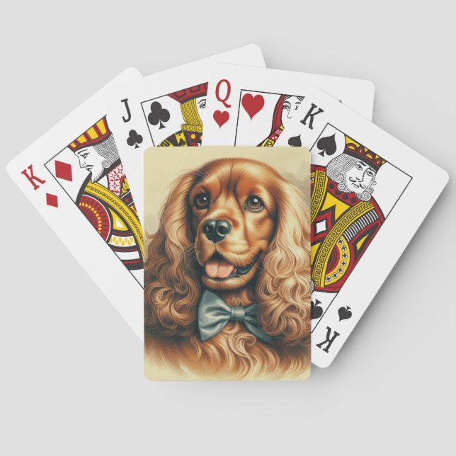 Baralho Vintage Cocker Spaniel Oil (Verso)