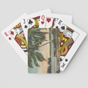 Baralho Vintage Coconut Palms Tropical Breeze Sunset