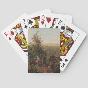 Baralho Vintage Colorful Meadow com Design de flores silve