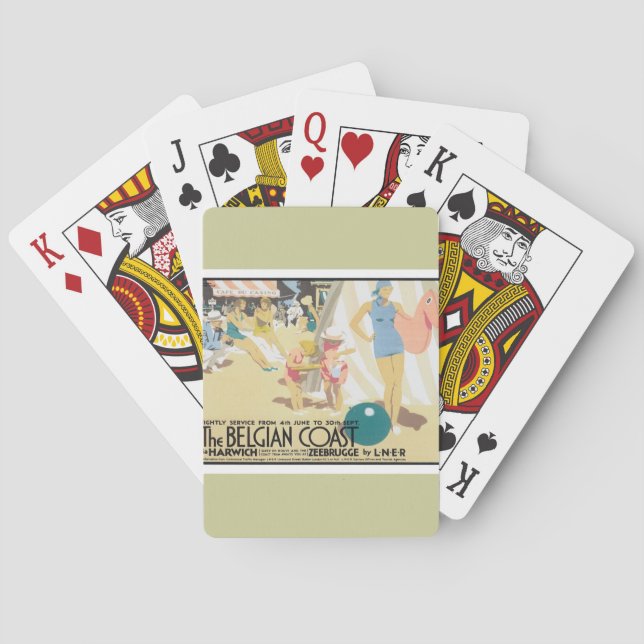 Baralho Vintage Costa Belga Bélgica (Verso)