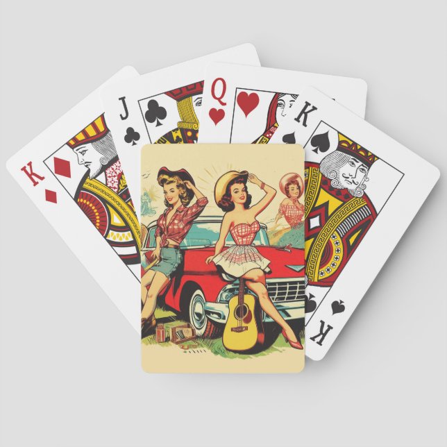 Baralho Vintage Country Girls (Verso)