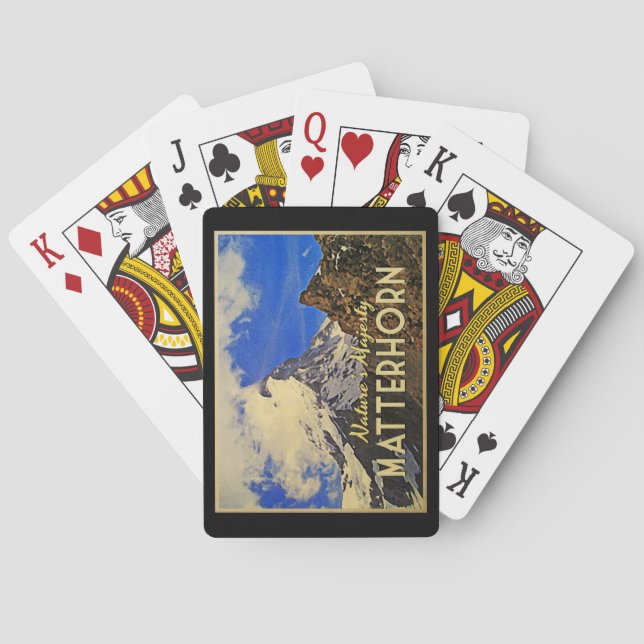 Baralho Vintage dos Alpes Matterhorn (Verso)