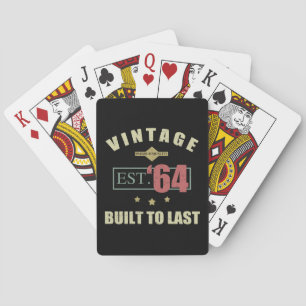 Baralho Vintage Est 1964 60º Aniversário