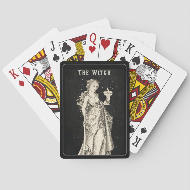Baralho Vintage Etching da Bruxa (Verso)