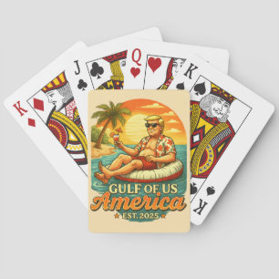 Baralho Vintage Funny Trump América Golfo 2025