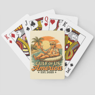Baralho Vintage Funny Trump América Golfo 2025