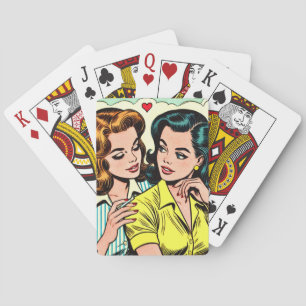 Baralho Vintage Girls Romance Histórias em quadrinhos