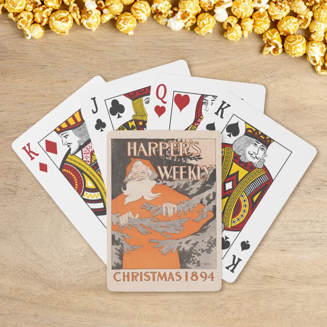 Baralho Vintage Harper's Weekly Natal 1894 (Criador carregado)