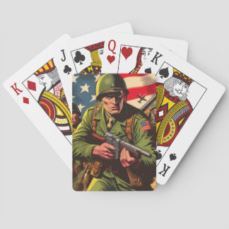 Baralho Vintage Histórias em quadrinhos militares