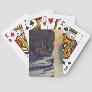 Baralho Vintage Indian Canoe remando Sun Classic