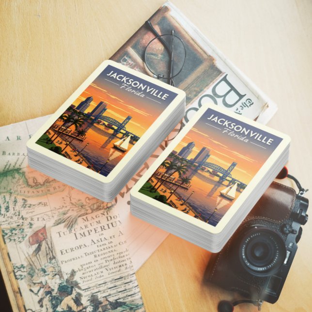 Baralho Vintage Jacksonville Florida (Criador carregado)