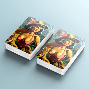 Baralho Vintage Jungle Pulle Girl