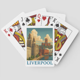 Baralho Vintage Liverpool England Viagem City View