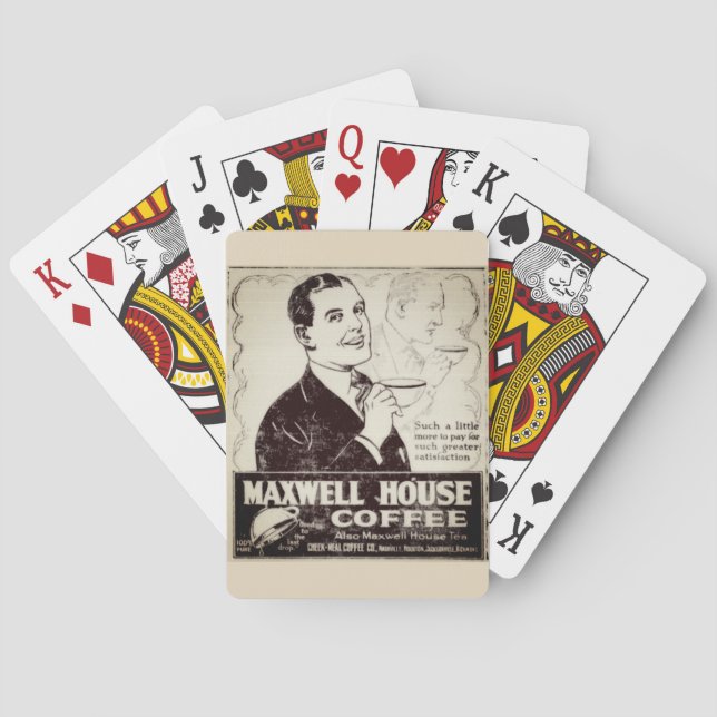 Baralho Vintage Maxwell House Café E Placas (Verso)