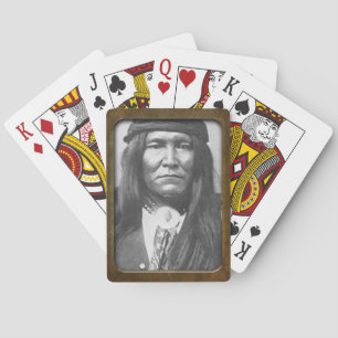 Baralho Vintage Native American Cochise Apache Jogando Ca