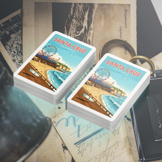 Baralho Vintage Papais noeis Cruz Califórnia (Criador carregado)