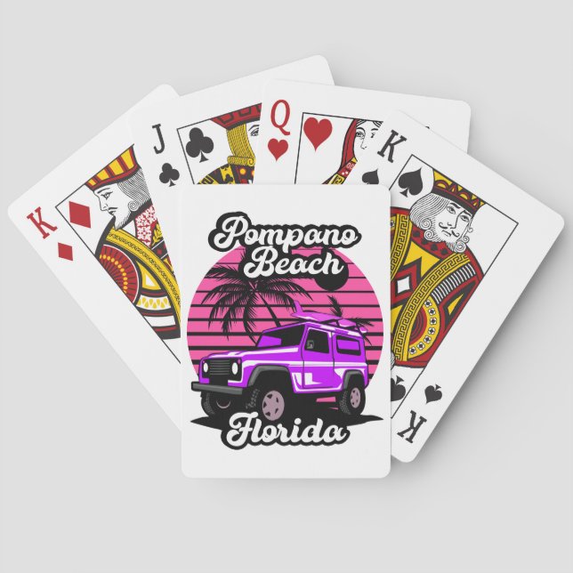 Baralho Vintage Pompano Beach (Verso)
