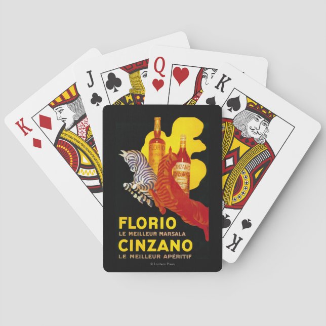 Baralho Vintage PosterEurope de Florio Cinzano (Verso)