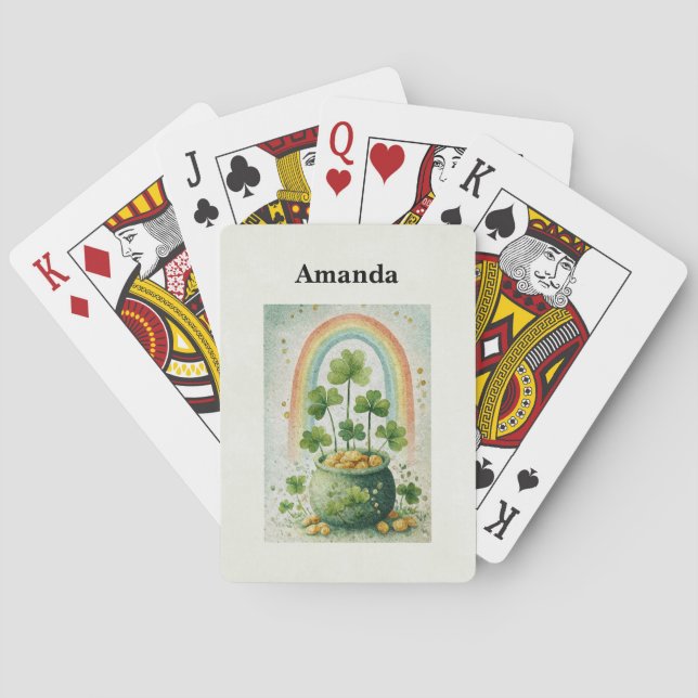 Baralho Vintage Pot of Gold and Rainbow (Verso)