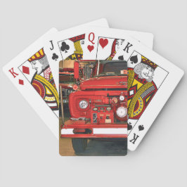 Baralho Vintage Red Fire Truck