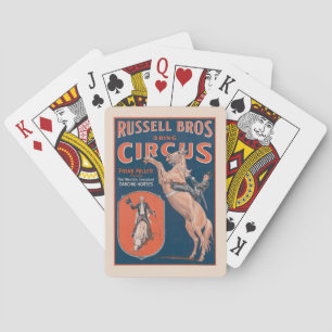 Baralho Vintage Russell Brothers Circus Poster.