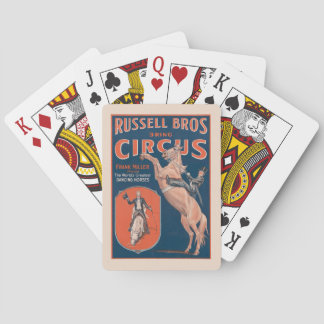 Baralho Vintage Russell Brothers Circus Poster.
