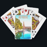 Baralho Vintage Sevilla Espanha Andalucia<br><div class="desc">Veja esta Espanha Sevilha (Sevilha) Cartões de Jogada com a arquitetura única da cidade espanhola na Andaluzia,  no sul da Espanha. A viagem de Sevilha perfeita e o presente turístico.</div>