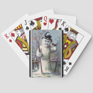 Baralho Vintage Snowman com Robin
