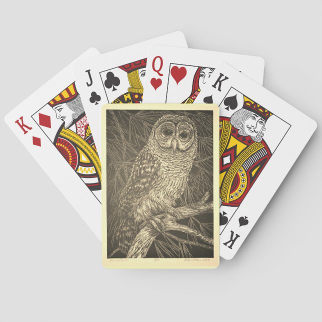 Baralho Vintage Spooky Owl (Verso)