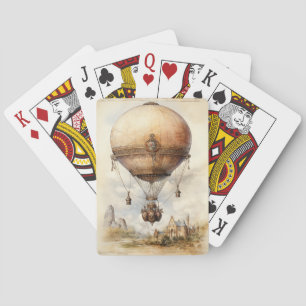 Baralho Vintage Steampunk Hot Air Balloon