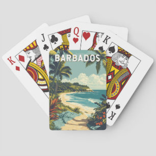 Baralho Vintage Viagem de ilustração de Barbados