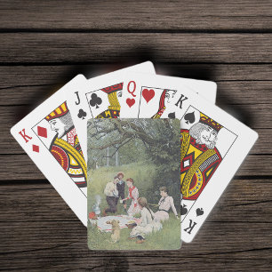 Baralho Vintage Victorian Family Picnic Woods
