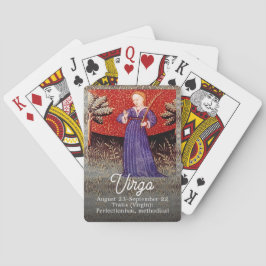 Baralho Vintage Virgo, signo Virgem Zodiac