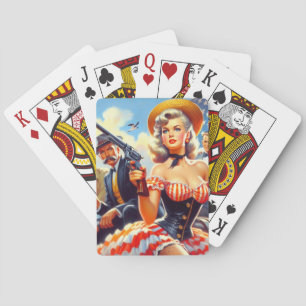 Baralho Vintage Western Pulp Girl