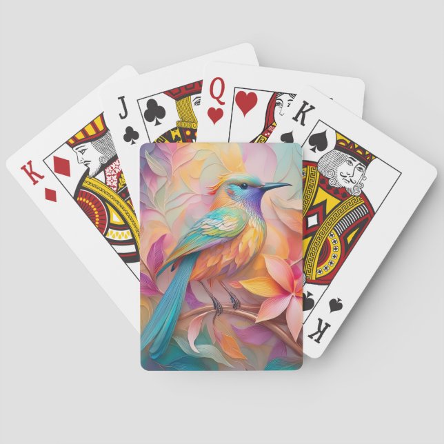 Baralho Violet Throed Songbird Fantasy Bird (Verso)
