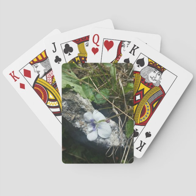 Baralho violetas jogando cartas (Verso)