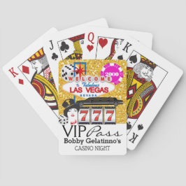 Baralho VIP PASS - Festa de Vegas - Cartões de Jogar Casin