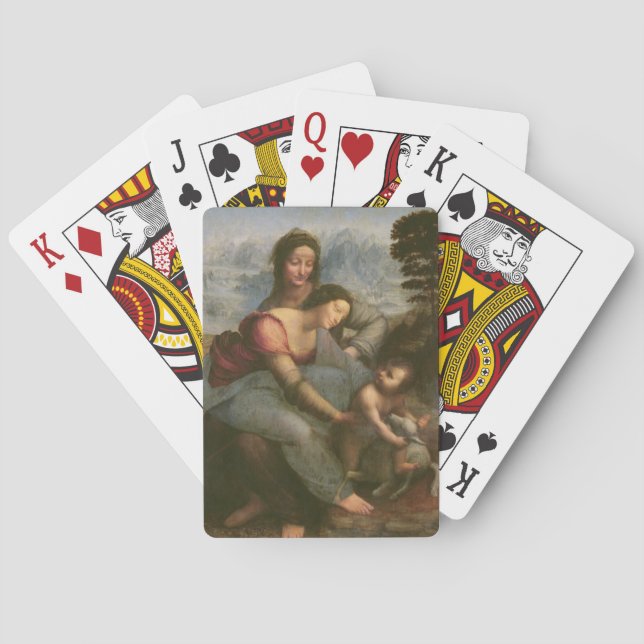 Baralho Virgin e criança com St Anne, c.1510 (Verso)